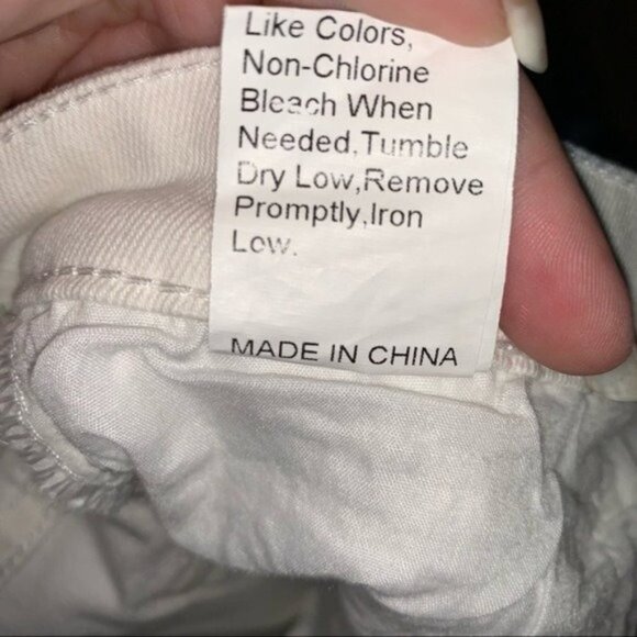 Shein Basics White Skinny Jeans High Rise Size 30 - Picture 6 of 9